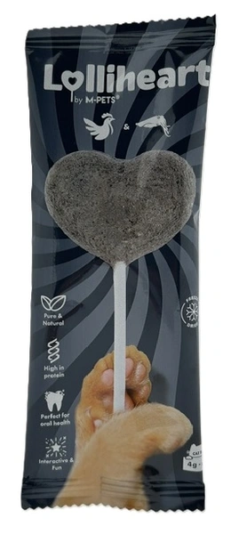 M-PETS lolliheart cat freeze-dried treat chicken&cuttle fish - afbeelding 1