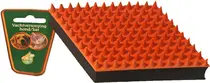 Massageborstel 15 cm oranje/zwart - afbeelding 2