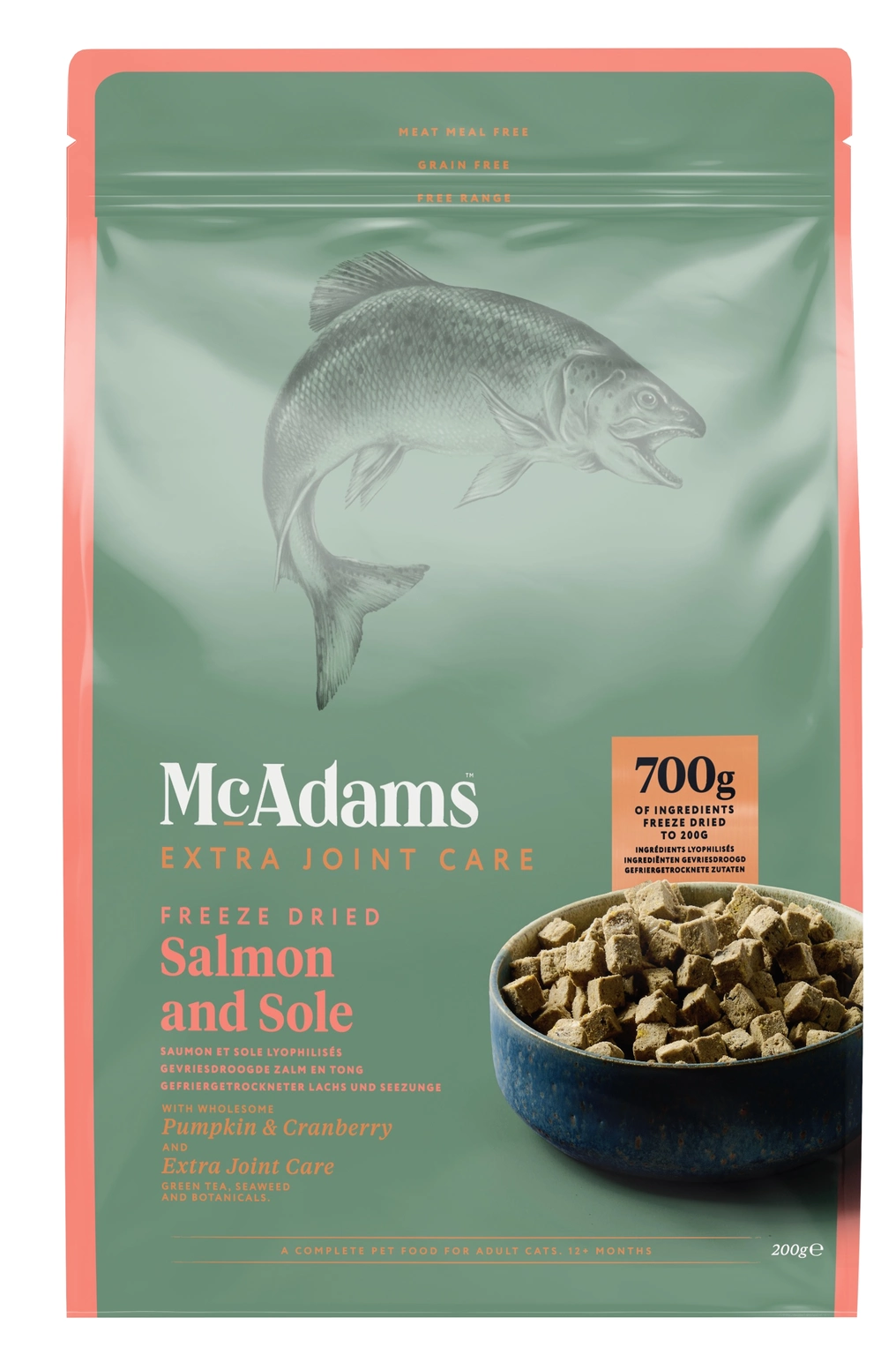 McAdams kat freeze dried msc zalm&tong 200 gram Van Noord's Dierenvoeders