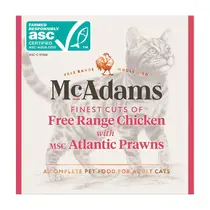 McAdams kat vrije uitloop kip&atlantische garnalen 100gr. - afbeelding 2