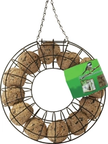 Metalen mezenbolhouder rond groen 25 x 7 cm - afbeelding 3