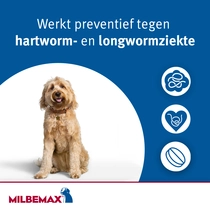 Milbemax hond groot 2 tabletten ontworming tabletten - afbeelding 5