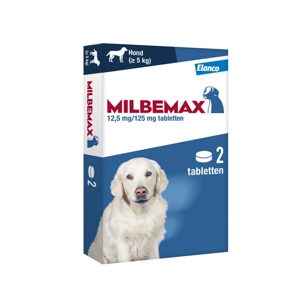 Milbemax hond groot 2 tabletten ontworming tabletten - afbeelding 1