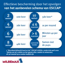 Milbemax hond groot 4 smakelijke  ontworming tabletten - afbeelding 4
