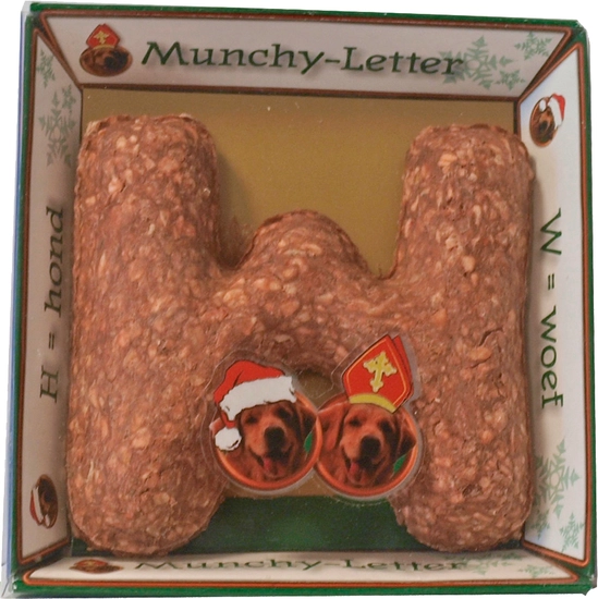 Munchy letter sinterklaas / kerst hond snack - afbeelding 1