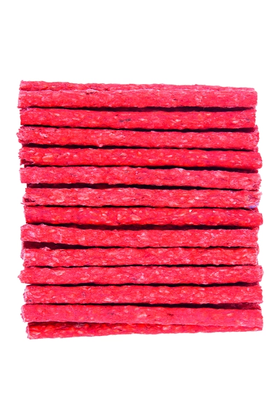 Munchy sticks rood 12,5 cm x 10 mm 100 stuks