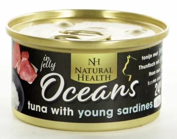 Natural Health cat oceans tuna&young sardines 85gr. kattenvoeding - afbeelding 1