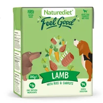 Naturediet feel good lamb 18X390 gram - afbeelding 1