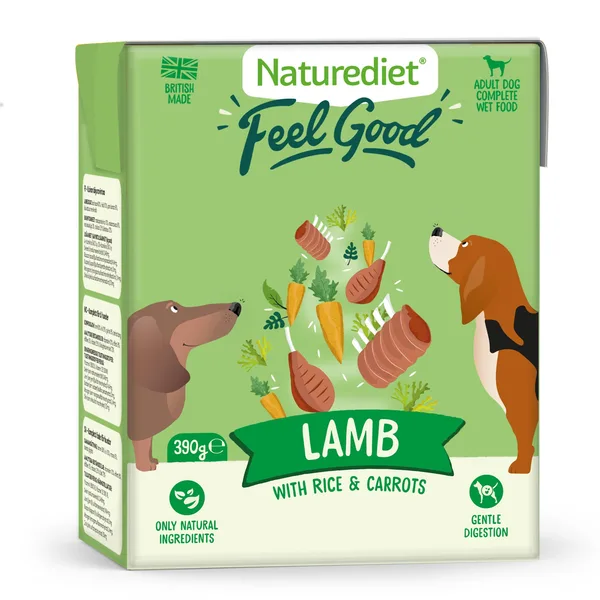 Naturediet feel good lamb 390 gram - afbeelding 1