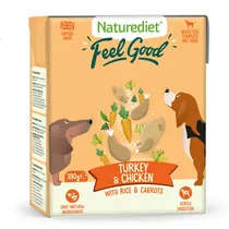 Naturediet feel good turkey & chicken 390 gram - afbeelding 1