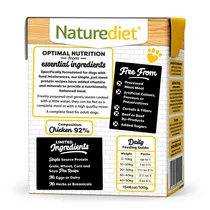 Naturediet purely chicken grain free 18X390 gram - afbeelding 2