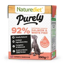 Naturediet purely salmon & white fish grain free 390 gram - afbeelding 1