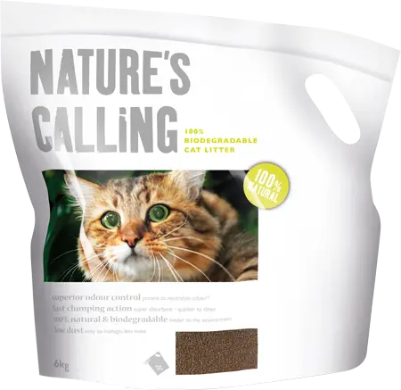 Natures calling cat litter 6 kg kattenbakvulling