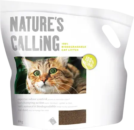 Natures calling cat litter 6 kg kattenbakvulling