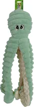 Octopus corduroy hondenspeelgoed met piep groen 65cm - afbeelding 1