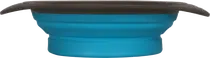 Opvouwbare voer/drinkbak grijs met blauw 19 cm - afbeelding 2