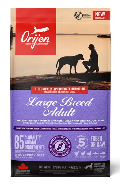 Orijen dog adult large breed whole prey 11.4 kg Hondenvoer - afbeelding 1