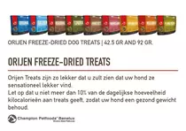 Orijen dog freeze-dried treats free-run duck 92 stuks Hondensnack - afbeelding 2