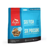 Orijen dog freeze-dried treats six fish 92 gram Hondensnack