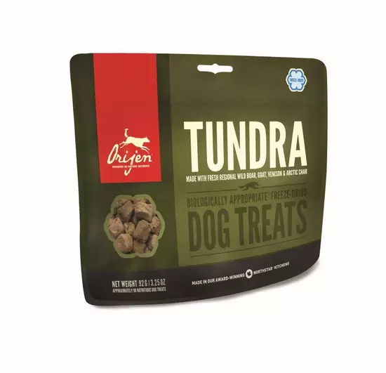 Orijen dog freeze-dried treats tundra 92 gram Hondensnack - afbeelding 1