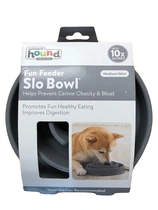 Outward hound slo bowl fun feeder mini grey anti-schrokbak - afbeelding 1