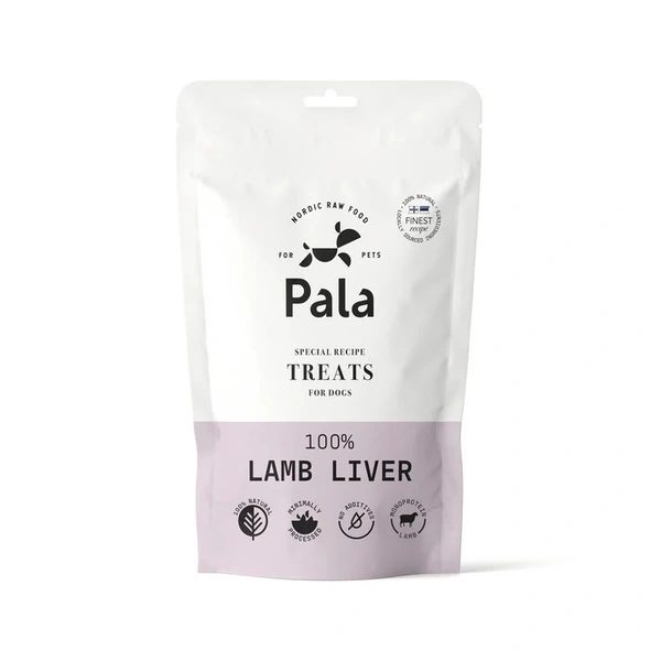 Pala dog gently air-dried Lamb Liver treats 100 gr - afbeelding 1