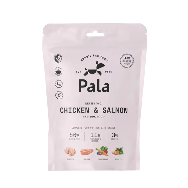 Pala dog gently air-dried (recipe#2) Chicken&Salmon 400 gram - afbeelding 1