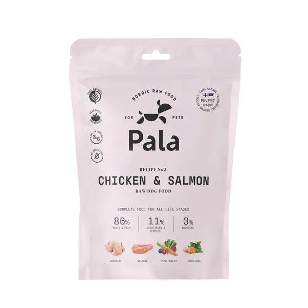 Pala dog gently air-dried (recipe#2) Chicken&Salmon 400 gram