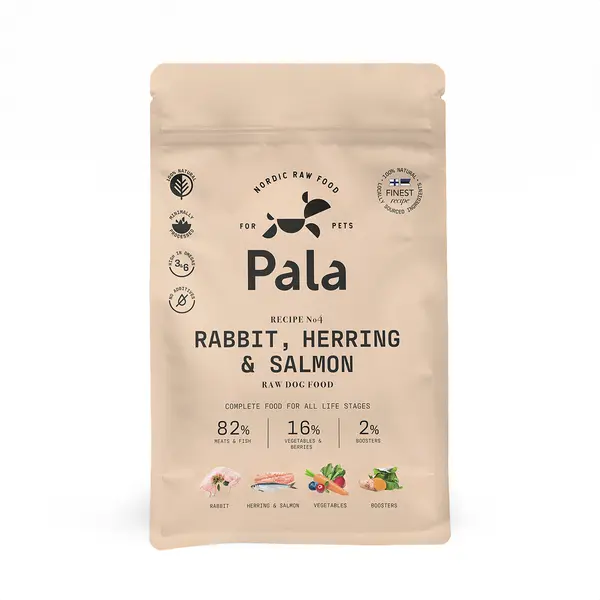 Pala dog gently air-dried (recipe #4) Rabbit, herring and Salmon 1 kg - afbeelding 1