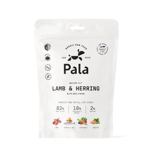 Pala dog gently air-dried (recipe#7) Lamb&Herring 400 gram