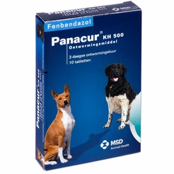 Panacur KH 500 10 tabletten hond en kat ontwormingsmiddel
