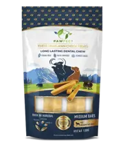 Pawfect chew himalayan cheese yak melk medium bars 130 gram - afbeelding 1