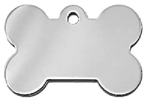 Pet scribe Hondenpenning bone chrome