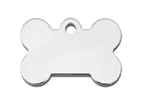 Pet scribe Hondenpenning bone small chrome