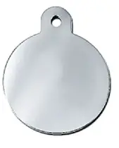 Pet scribe Hondenpenning circle large chrome