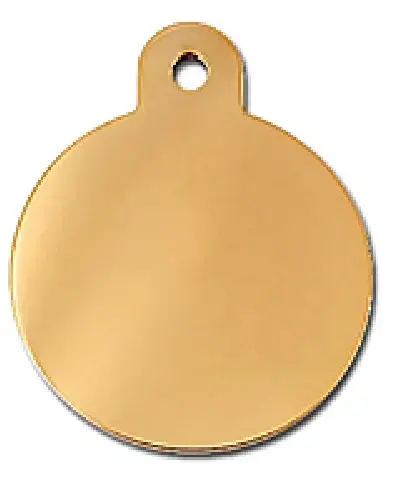 Pet scribe Hondenpenning circle large gold