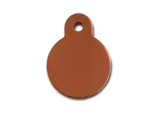 Pet scribe Hondenpenning circle small bronze