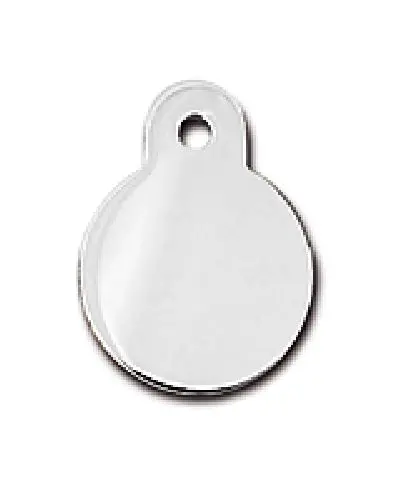 Pet scribe Hondenpenning circle small chrome