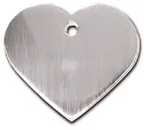 Pet scribe Hondenpenning heart large brushed