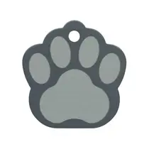 Pet scribe Hondenpenning paw grey large