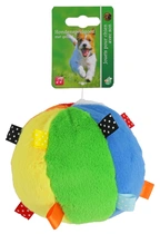 Pluche bal met flapjes en piep 12cm - afbeelding 1