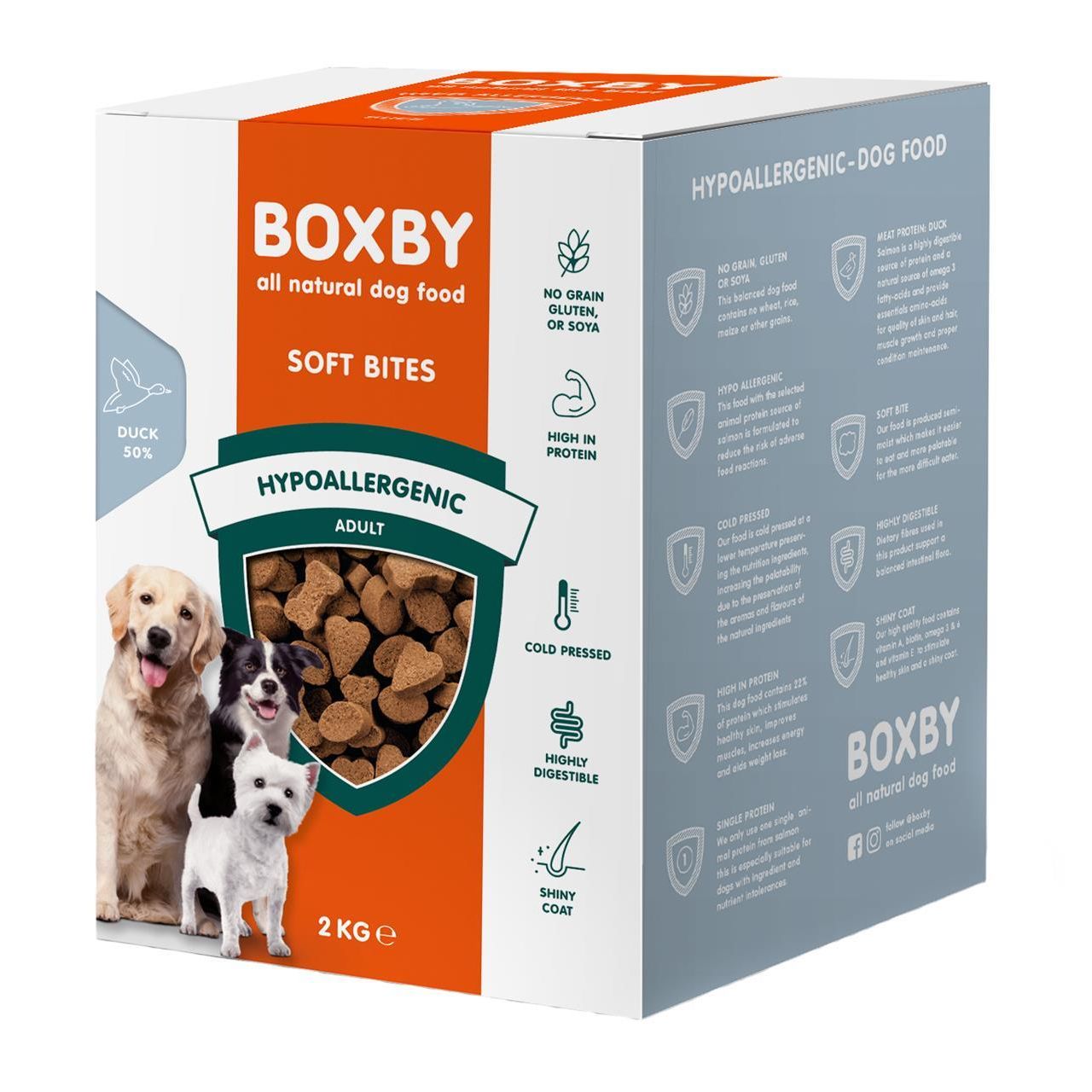 Proline boxby dry food hypoallergenic duck 2 kg Hondenvoer Van Noord