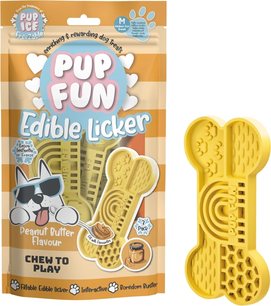 Pup ice pup fun edible lickers bone pindakaas - afbeelding 1