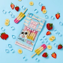 Pup ice racket yoghurt/banaan/aarbei hondenijsje - afbeelding 2
