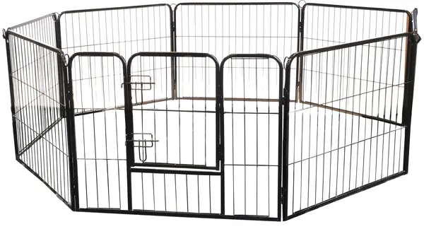Puppyren zwart small 8 delig 79x69 cm - afbeelding 1