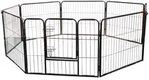 Puppyren zwart small 8 delig 79x69 cm - afbeelding 1