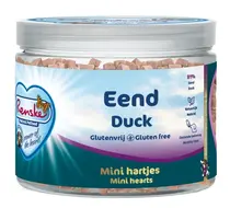 Renske gezonde beloning hond hartjes eend 300 gram - afbeelding 1
