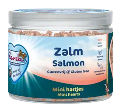 Renske gezonde beloning hond hartjes zalm 100gr.