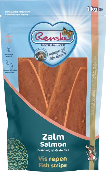 Renske gezonde beloning vis repen zalm 1kg - afbeelding 1
