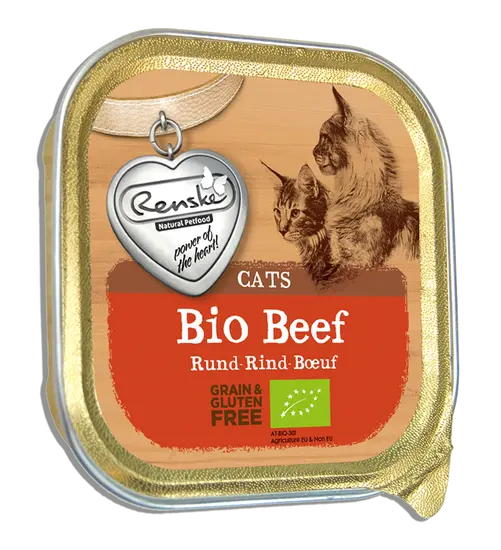 Renske kat biologisch natvoer graanvrij rund 85 gram
